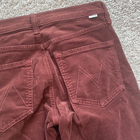 The Rider Burgundy High-Waisted Ankle Jean - Picture 9 of 10